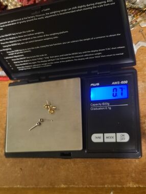 💜 SOLD!!! 14k Gold Earring Lot